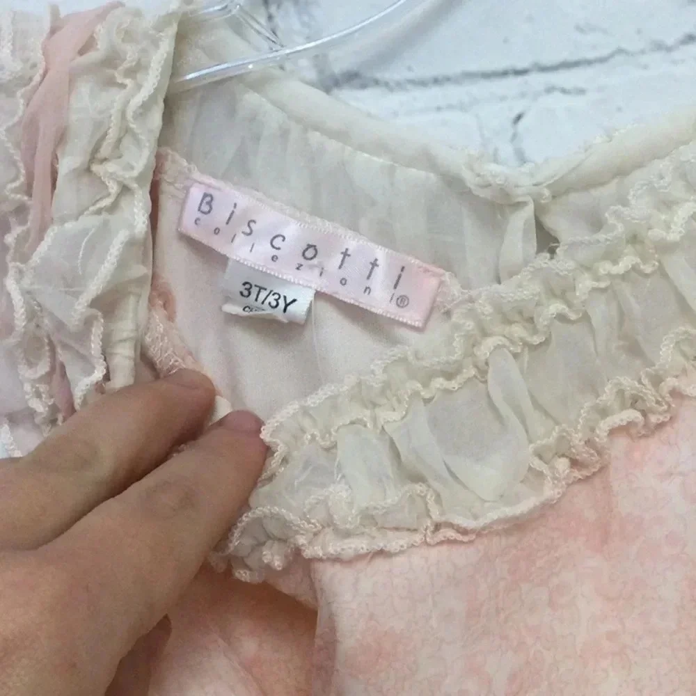 Biscotti Collection 3T Pink Ruffle Dress